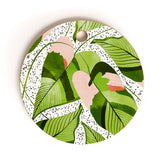 83 Oranges Blushing Leaves Cutting Board Round