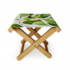 83 Oranges Blushing Leaves Folding Stool