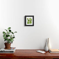 83 Oranges Blushing Leaves Framed Art Print