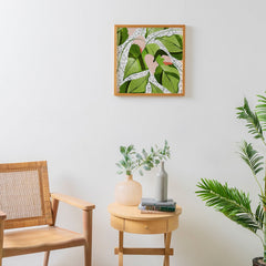 83 Oranges Blushing Leaves Framed Wall Art