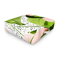 83 Oranges Blushing Leaves Outdoor Floor Cushion