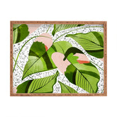 83 Oranges Blushing Leaves Rectangular Tray