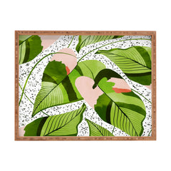 83 Oranges Blushing Leaves Rectangular Tray