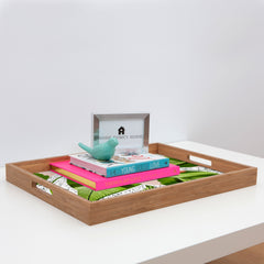 83 Oranges Blushing Leaves Rectangular Tray