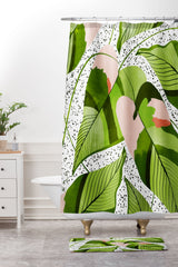83 Oranges Blushing Leaves Memory Foam Bath Mat