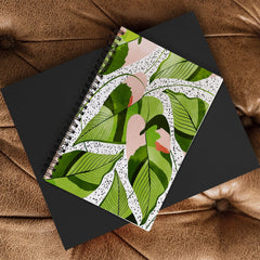 83 Oranges Blushing Leaves Spiral Notebook