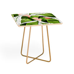 83 Oranges Blushing Leaves Side Table