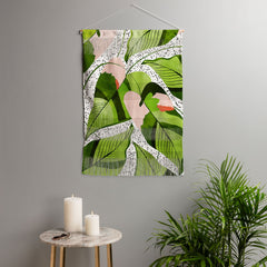 83 Oranges Blushing Leaves Wall Hanging Portrait