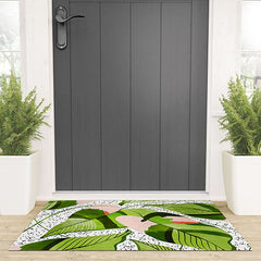 83 Oranges Blushing Leaves Welcome Mat