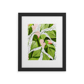 83 Oranges Blushing Leaves Framed Art Print