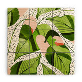83 Oranges Blushing Leaves Wood Wall Mural