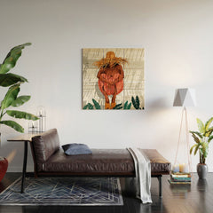 83 Oranges Bohemian Vacay Wood Wall Mural