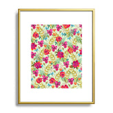 83 Oranges Bon heur Metal Framed Art Print