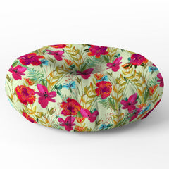 83 Oranges Bon heur Floor Pillow Round