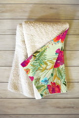 83 Oranges Bon heur Fleece Throw Blanket