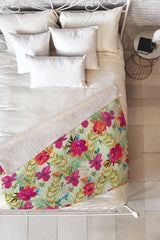 83 Oranges Bon heur Fleece Throw Blanket