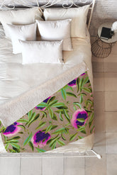 83 Oranges Bon Vivant Fleece Throw Blanket