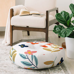 83 Oranges Botanical Harmony Floor Pillow Round