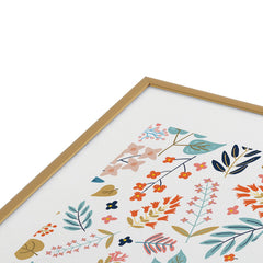 83 Oranges Botanical Harmony Metal Framed Art Print