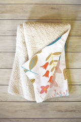 83 Oranges Botanical Harmony Fleece Throw Blanket