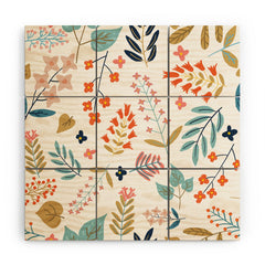 83 Oranges Botanical Harmony Wood Wall Mural