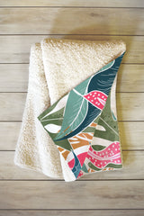 83 Oranges Botanicalia Fleece Throw Blanket