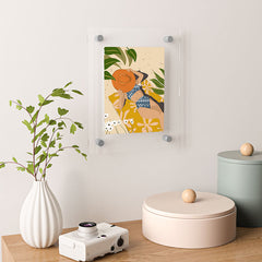 83 Oranges Bring Your Own Sunshine Floating Acrylic Print