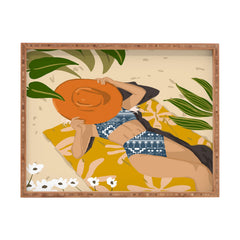 83 Oranges Bring Your Own Sunshine Rectangular Tray