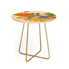 83 Oranges Bring Your Own Sunshine Round Side Table