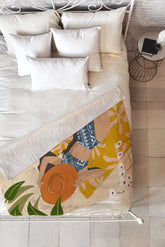 83 Oranges Bring Your Own Sunshine Fleece Throw Blanket