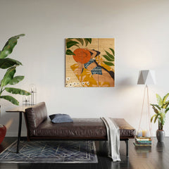 83 Oranges Bring Your Own Sunshine Wood Wall Mural