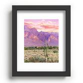 83 Oranges Cactus Sunset Recessed Framing Rectangle