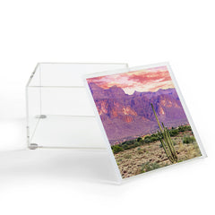 83 Oranges Cactus Sunset Acrylic Box