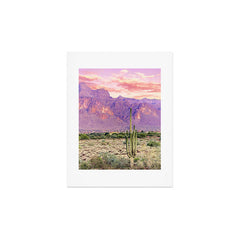 83 Oranges Cactus Sunset Art Print