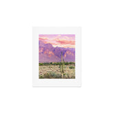 83 Oranges Cactus Sunset Art Print