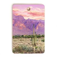 83 Oranges Cactus Sunset Cutting Board Rectangle