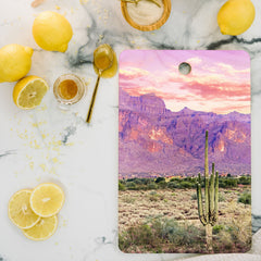 83 Oranges Cactus Sunset Cutting Board Rectangle