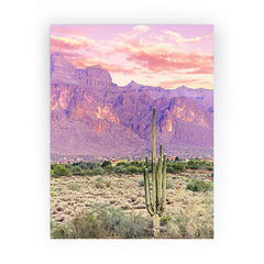 83 Oranges Cactus Sunset Mini Art Print