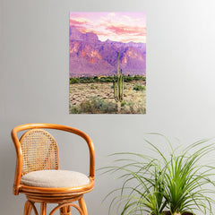 83 Oranges Cactus Sunset Poster