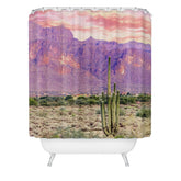 83 Oranges Cactus Sunset Shower Curtain