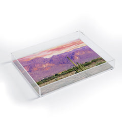 83 Oranges Cactus Sunset Acrylic Tray