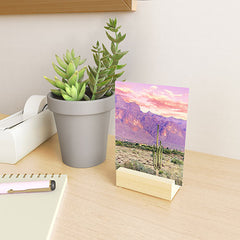 83 Oranges Cactus Sunset Mini Art Print