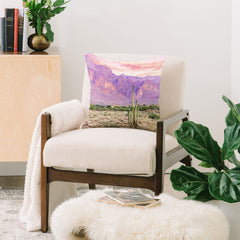 83 Oranges Cactus Sunset Throw Pillow