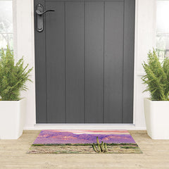 83 Oranges Cactus Sunset Welcome Mat