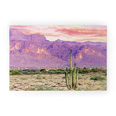83 Oranges Cactus Sunset Welcome Mat