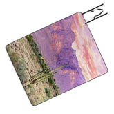83 Oranges Cactus Sunset Picnic Blanket
