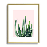 83 Oranges Cactus V6 Metal Framed Art Print