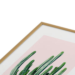 83 Oranges Cactus V6 Metal Framed Art Print