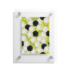 83 Oranges Carnations Floating Acrylic Print