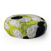 83 Oranges Carnations Floor Pillow Round